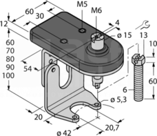 BTS-DSU35-ZF04-M6 Uchwyt montażowy