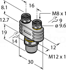 YB2-FSM4.4-2PKG3M-P7X3 Złącze