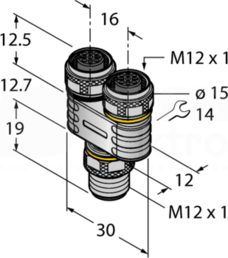 YB2-FSM5-2FKM5.4-P7X3 Złącze