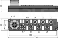 8MBM8-4P2-7/8-M Akcesoria dla systemów sieciowych