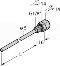 THW-3-G1/8-A4-L050 Akcesoria - gniazda termiczne