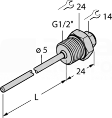 THW-3-G1/2-A4-L050 Akcesoria - gniazda termiczne