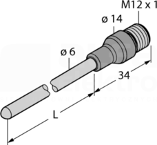TP-206A-CF-H1141-L150 Sonda pomiarowa