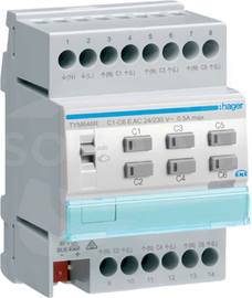 TYM646R 6-kan.230/24VAC Sterownik grzewczy elektron.KNX