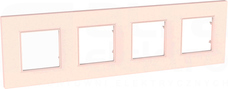 UNICA QUADRO salmon Ramka 4-krotna