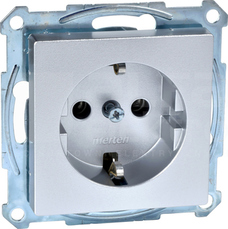 MERTEN M SCHUKO aluminium Gniazdo sieciowe