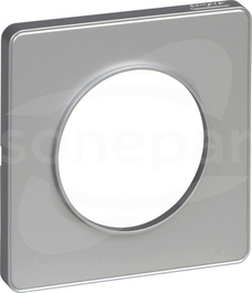 Odace S53P802 Podstawa aluminium aluminium Ramka 1-krotna