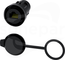 SIRIUS ACT 22mm kat.6 czarny Złącze RJ45