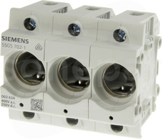 NEOZED D02 3P 63 A 400VAC 250VDC Podstawa bezpiecznikowa