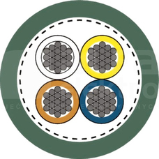 ETHERLINE TORSION 2x2xAWG22 BUS kat.5 Przewód teleinformatyczny