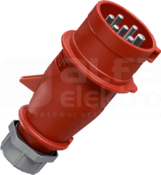 AM-TOP 32A/7P 6h 400V IP44 Wtyczka 1-częściowa z zaciskami śrubowymi nikiel