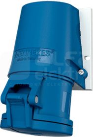 32A/3P 6h 230V IP44 Gniazdo natynkowe 1-częściowe