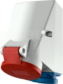 16A/2P+E 230V+16A/5P 400V IP44 Gniazdo natynkowe podójne