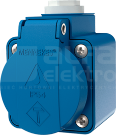 SCHUKO 16A/2P+E 230V Gniazdo natynkowe