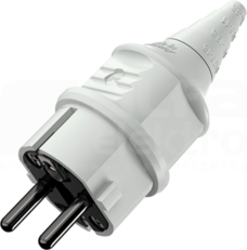 16A/2P+E 230V biały IP44 Wtyczka uniwersalna