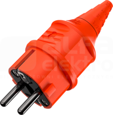 16A/2P+E 230V pomarańczowy IP44 Wtyczka uniwersalna