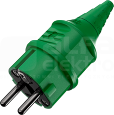 16A/2P+E 230V zielony IP44 Wtyczka uniwersalna