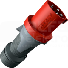 POWERTOP XTRA 63A/5P 6h 400V IP44 Wtyczka z zaciskami śrubowymi nikiel