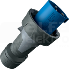 POWERTOP XTRA 125A/3P 6h 230V IP67 Wtyczka z zaciskami śrubowymi nikiel