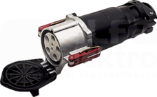 200A/4P 6h 400V IP67 Gniazdo 1-częściowe z zaciskami śrubowymi