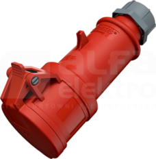 PROTOP 16A/5P 6h 400V IP44 Gniazdo przenośne 1-częściowe z zaciskami śrub.
