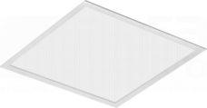 Fuzo LED 38W 3000K 5380lm MPRM szary Oprawa LED dostropowa 595x595