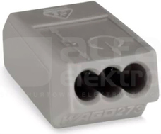273-100 3x1,5mm2 szara Szybkozłączka instalacyjna