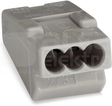 273-403 3x4mm2 szara Szybkozłączka instalacyjna