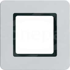 Q.7 aluminium Ramka 1-krotna do modułu podświetlenia LED
