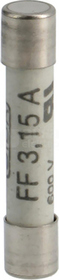 6,3x32mm FF 3,15A 250V Bezpiecznik szklany