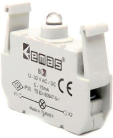 B8 12-30VAC/DC żółty Element świetlny przycisku LED
