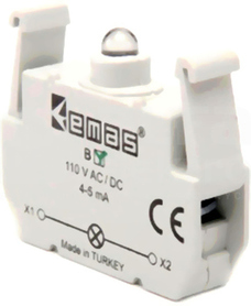 BY 100-230VAC/DC zielony Element świetlny przycisku LED