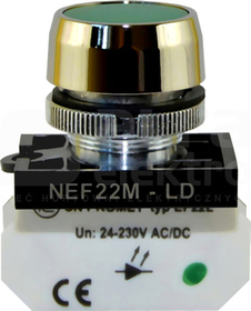 NEF22MLD Z zielony Lampka metalowa płaska