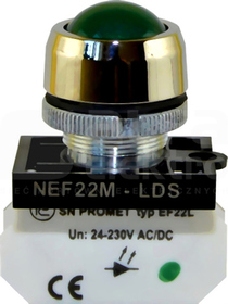 NEF22MLDS Z zielony Lampka metalowa sferyczna