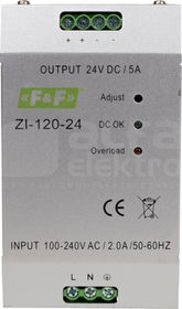 ZI-120-24 90-264VAC/120-370D ZASILACZ IMPULSOWY