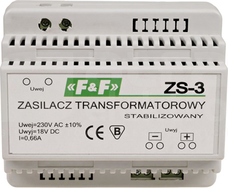 ZS-3 230VAC/18VDC ZASILACZ STABILIZOWANY