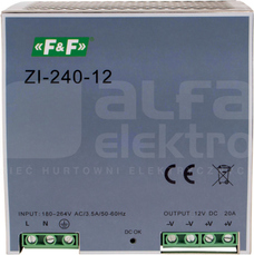 ZI-240-12 90-264VAC/120-370VDC 240W 12VDC ZASILACZ IMPULSOWY