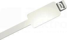 PKB 100x2,5mm biały (100szt) Opaska zaciskowa do opisu