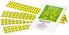 PLB czarny/biały L2 (100szt) Zeszyt z etykietami