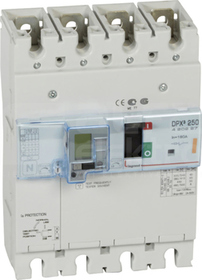 DPX3-250 4P 160A 25kA Wyłącznik mocy z wyzwalaczem termomagnet+zabezp