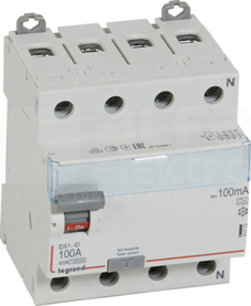 P-304 100A/100mA A DX3 4P Wyłącznik różnicowoprądowy
