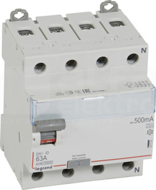 P-304 63A/500mA A DX3 4P Wyłącznik różnicowoprądowy