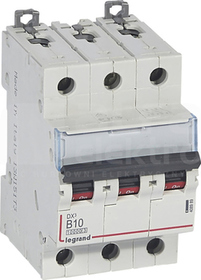 DX3 3P B10A 10kA Wyłącznik nadprądowy