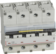 DX3 4P C80A 10/16kA Wyłącznik nadprądowy