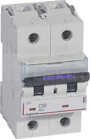 DX3 2P C50A 50kA Wyłącznik nadprądowy