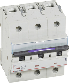 DX3 3P C25A 50kA Wyłącznik nadprądowy