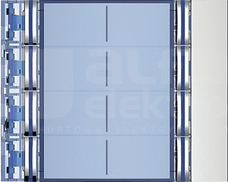 SFERA 2x4P aluminium Plakietka modułu