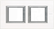 AXOLUTE 2x2 white glass Ramka prostokątna pozioma