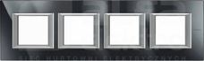 AXOLUTE 4x2 axo-antracyt Ramka prostokątna pozioma
