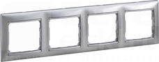 VALENA aluminium Ramka poczwórna pozioma